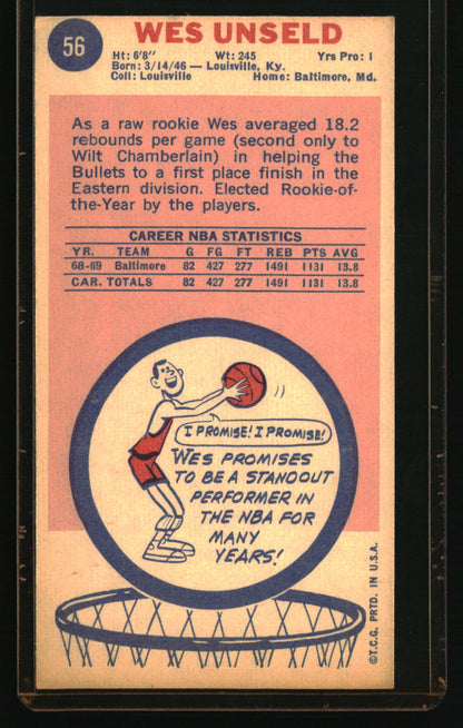1969-70 Topps Wes Unseld