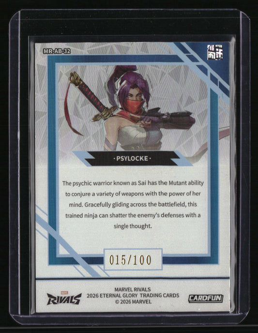 2026 Marvel Rivals Psylocke #/100