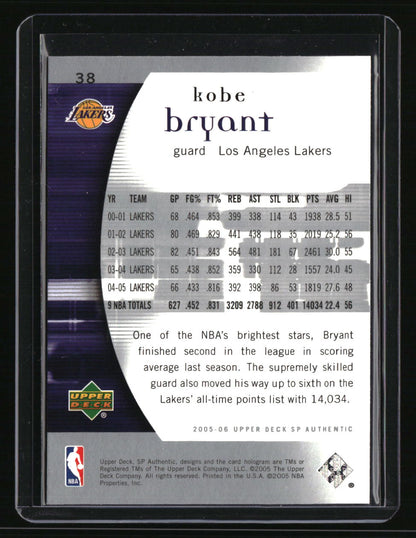 2005-06 SP Authentic Kobe Bryant