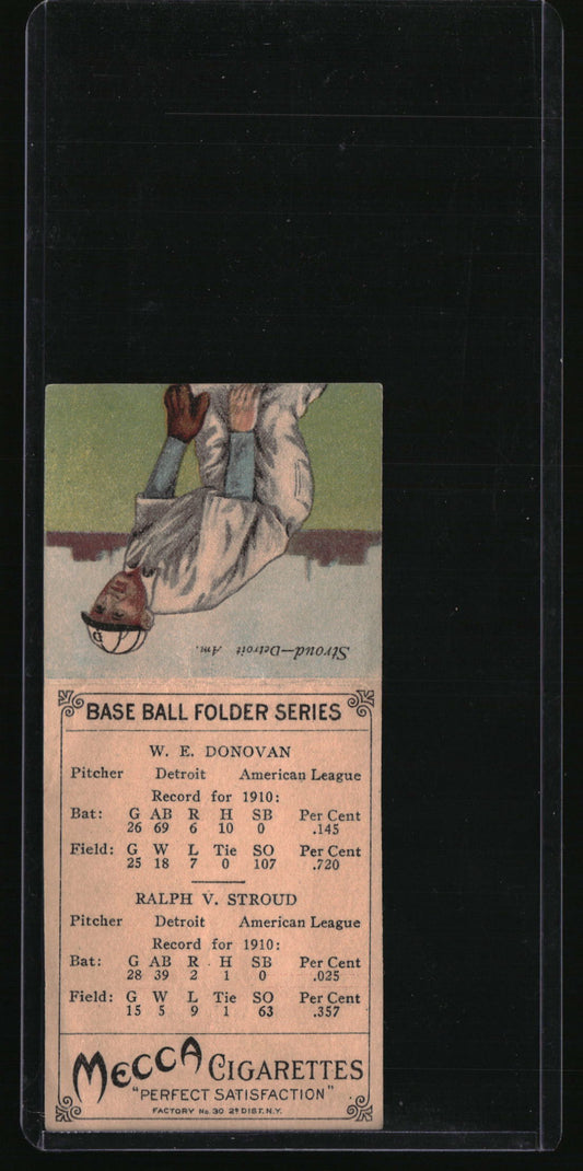 1911 Mecca Double Folders T201 Bill Donovan / Ralph Stroud