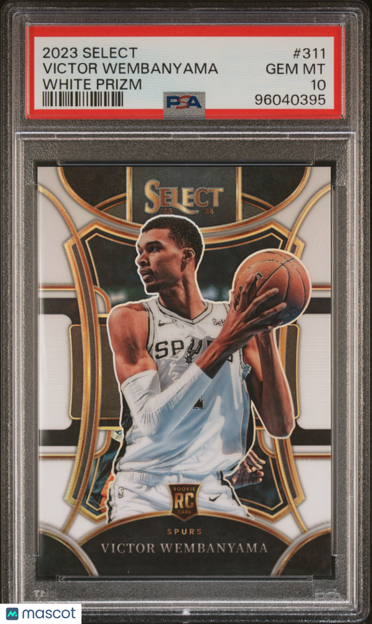2023 Panini Select Victor Wembanyama White Prizm PSA 10