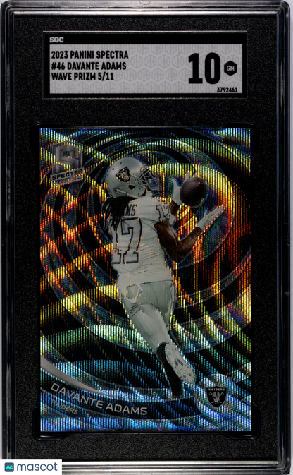 2023 Panini Spectra Davante Adams Wave Prizm /11 SGC 10