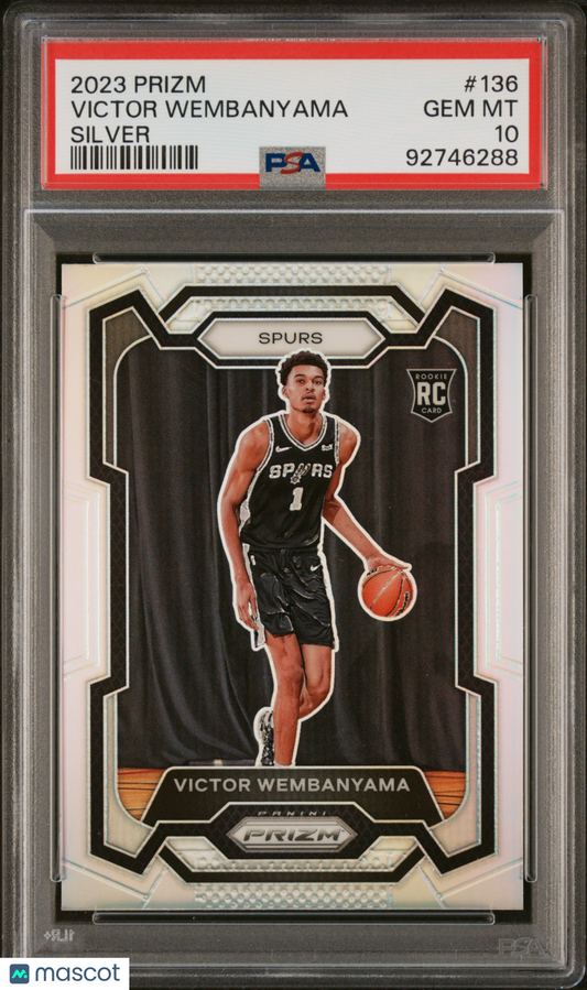 2023 Panini Prizm Victor Wembanyama Silver Prizm PSA 10