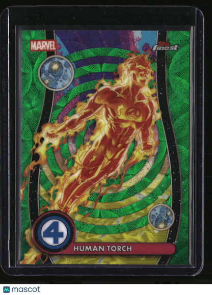 2026 Finest Fantastic Four Human Torch Green Scope #/99