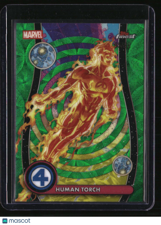 2026 Finest Fantastic Four Human Torch Green Scope #/99
