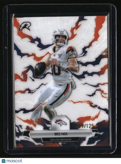 2025 Topps Resurgence Bo Nix White Surge Refractor #/125