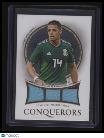 2020 Futera Unique World Football Javier Hernandez Conquerors Relics #/35