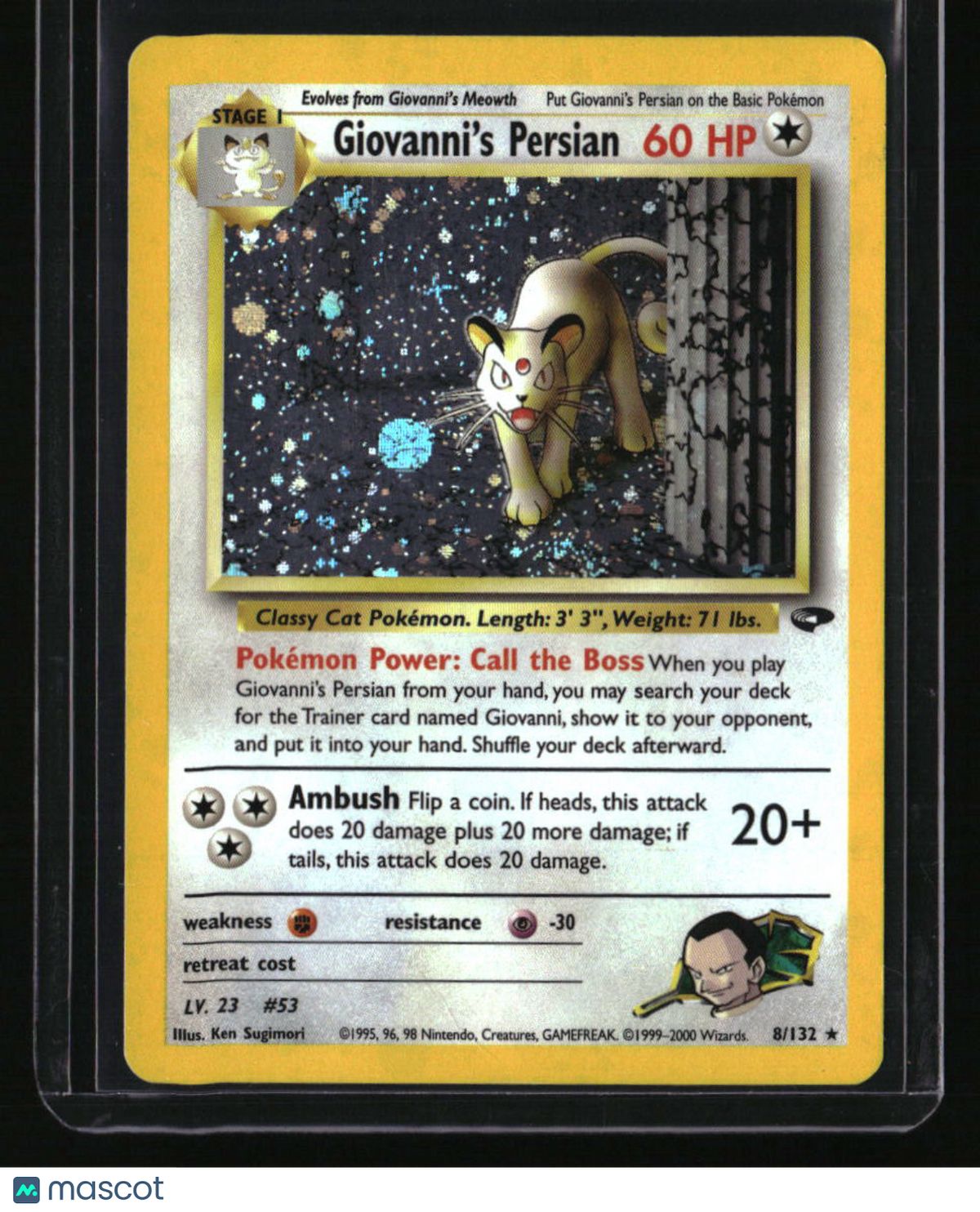 Gym Challenge Giovanni's Persian