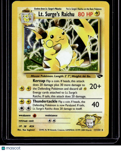 Gym Challenge Lt. Surge's Raichu