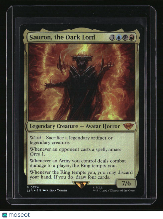 Universes Beyond: The Lord of the Rings: Sauron, the Dark Lord Foil