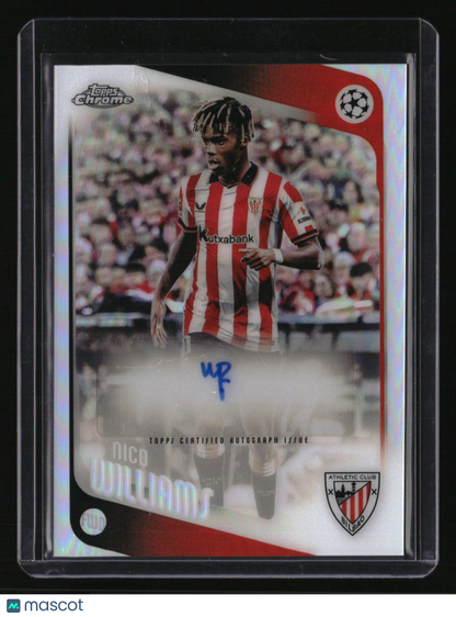 2025-26 Topps Chrome UEFA Club Competitions Nico Williams Chrome Autographs