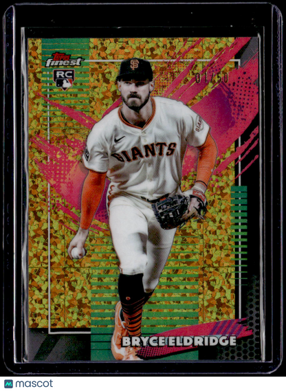 2026 Finest Bryce Eldridge Gold Mini-Diamond Refractors #/50