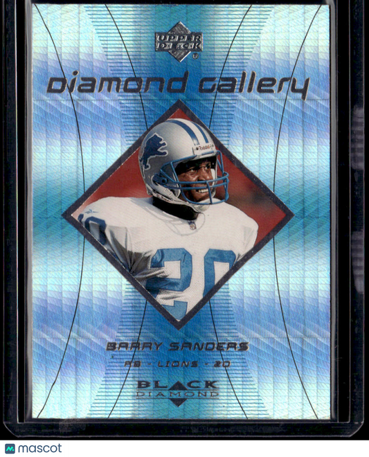 1999 Upper Deck Black Diamond Barry Sanders Diamond Gallery