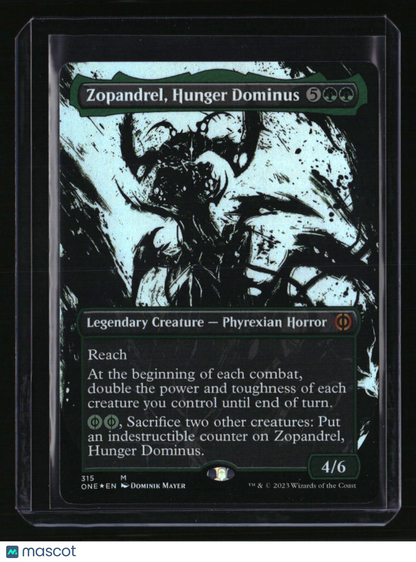 Phyrexia: All Will Be One Zopandrel, Hunger Dominus (Showcase) Foil