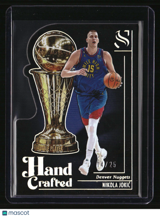2024-25 Panini Silhouette Nikola Jokic Hand Crafted Cracked Ice #/25