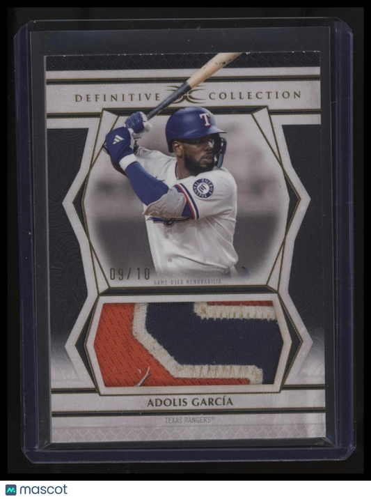 2025 Topps Definitive Collection Adolis García Jumbo Relic Black #/10