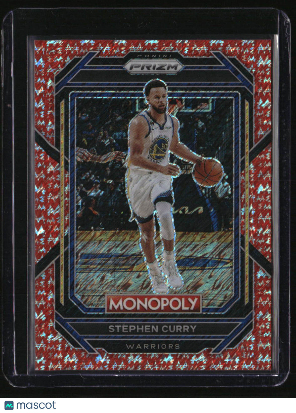 2022-23 Panini Prizm Monopoly Stephen Curry Red Money Shimmer #/100