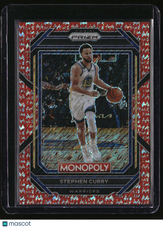 2022-23 Panini Prizm Monopoly Stephen Curry Red Money Shimmer #/100