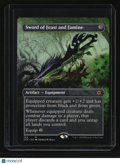 Double Masters Sword of Feast and Famine (Borderless)