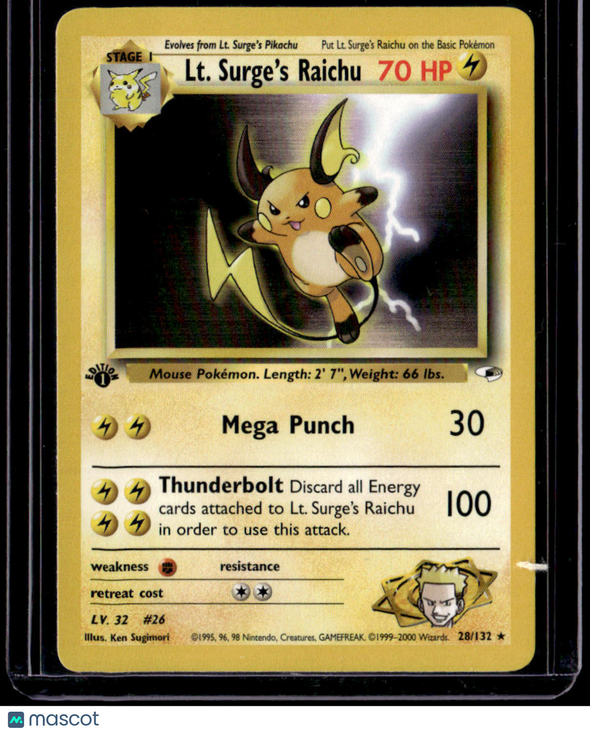 Gym Heroes Lt. Surge's Raichu