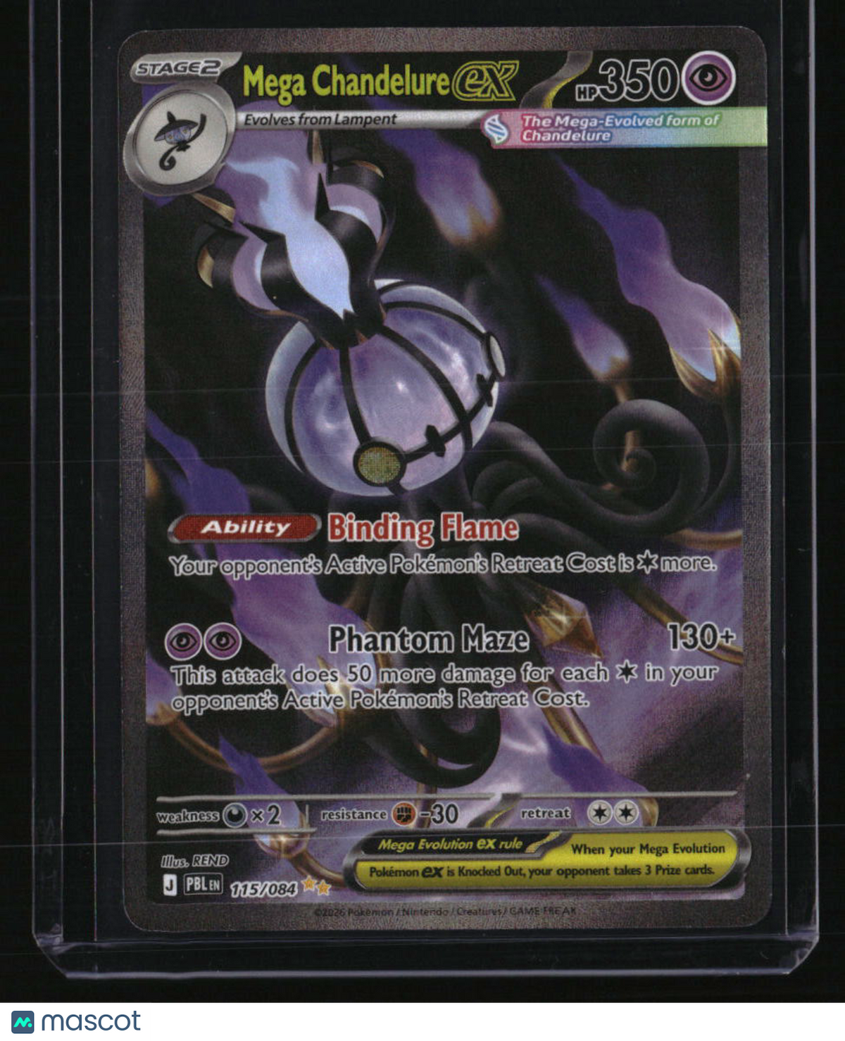 ME05: Pitch Black Mega Chandelure ex