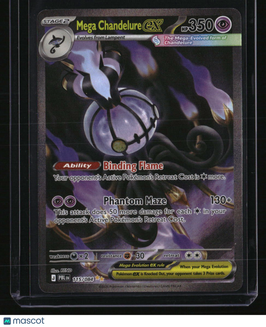 ME05: Pitch Black Mega Chandelure ex
