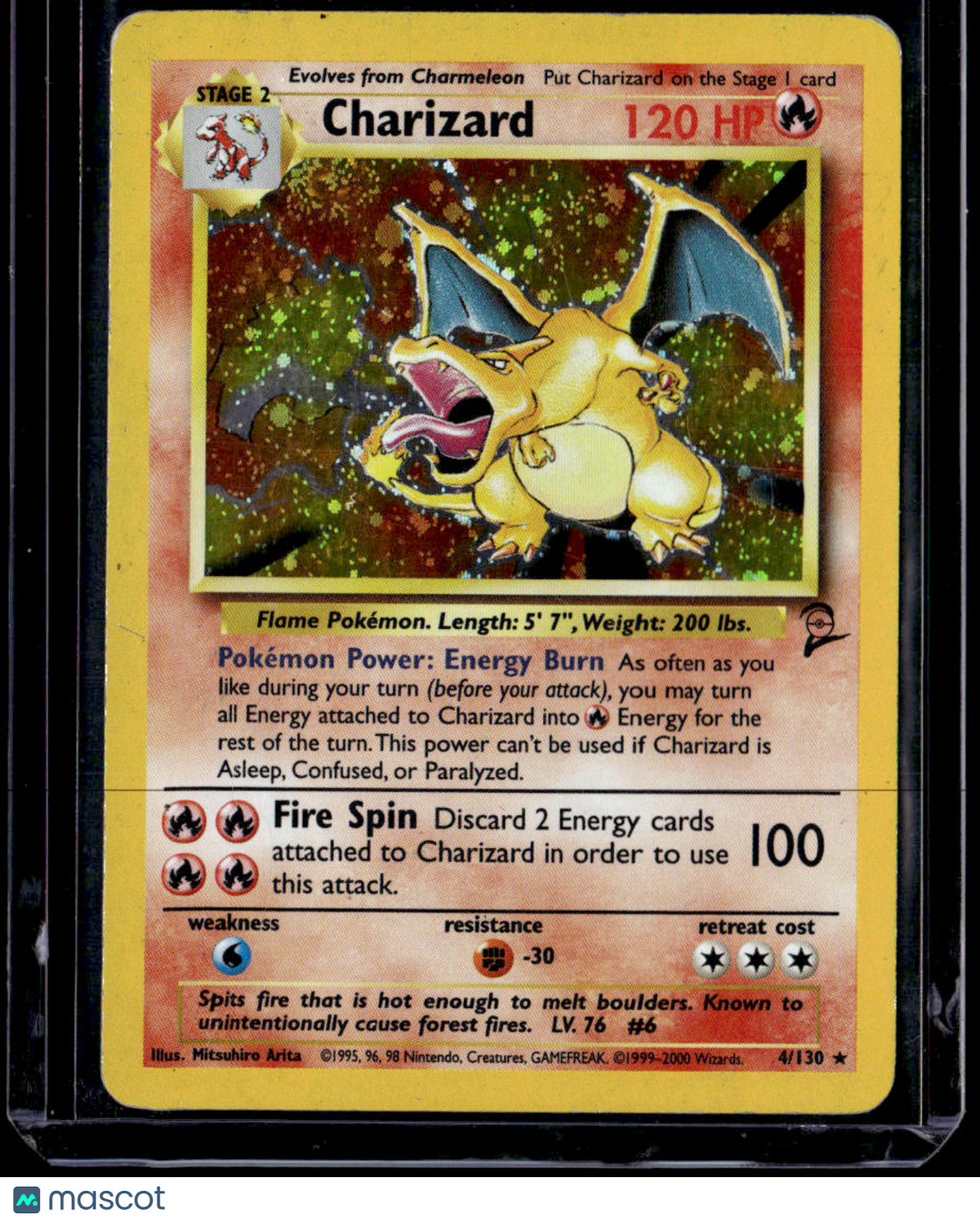 Base Set 2 Charizard (with swirl)