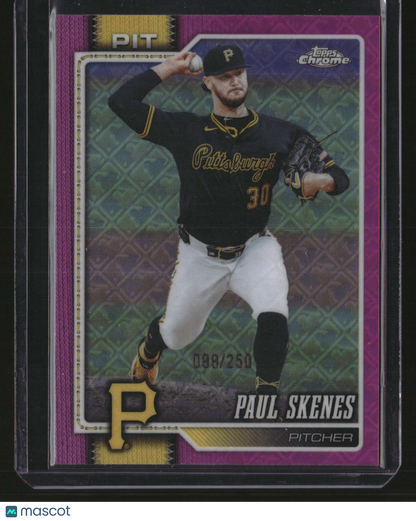 2026 Topps Chrome Logofractor Edition Paul Skenes Pink Refractor #/250