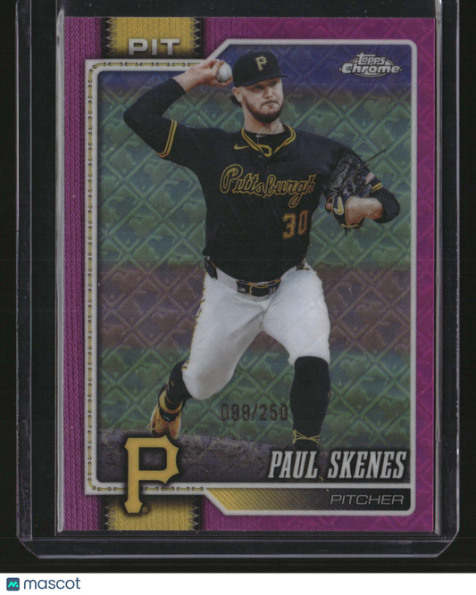2026 Topps Chrome Logofractor Edition Paul Skenes Pink Refractor #/250