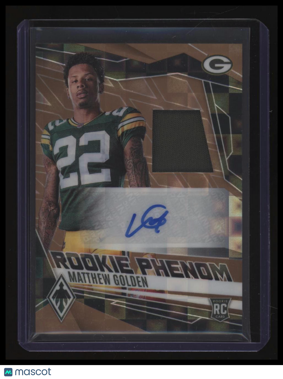 2025 Panini Phoenix Matthew Golden Rookie Phenom Jersey Auto Bronze Pandora /199