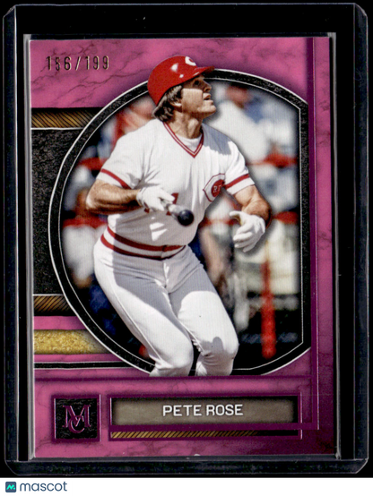 2025 Topps Museum Collection Pete Rose Pink Sapphire #/199