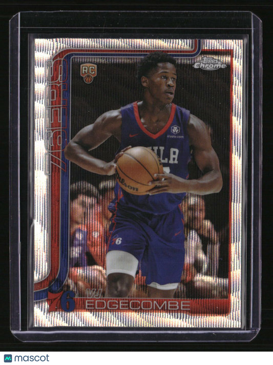 2025-26 Topps Chrome VJ Edgecombe Wave Refractor