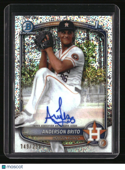 2025 Bowman Chrome Anderson Brito Prospect Autographs Speckle #/299