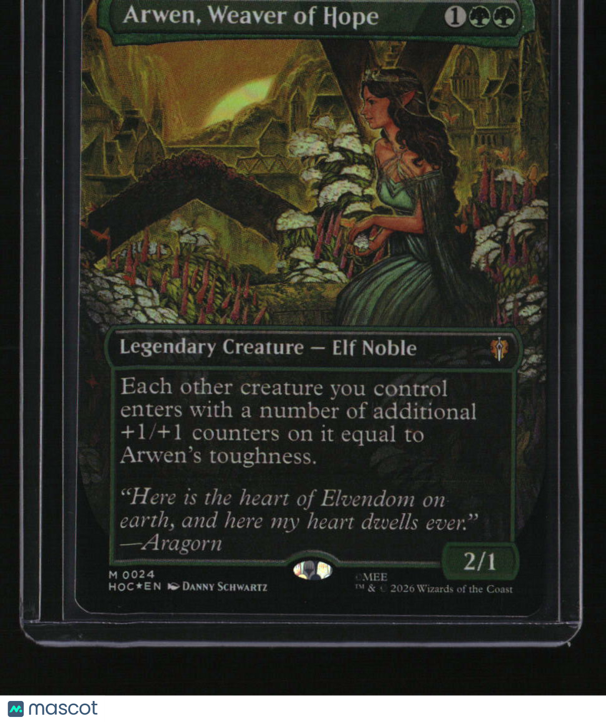 The Hobbit: Eternal-Legal Arwen, Weaver of Hope (Borderless) Foil