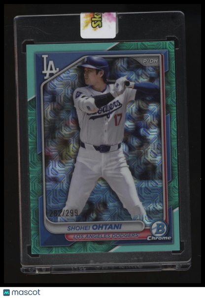 2024 Bowman Chrome Shohei Ohtani Aqua Mojo Refractors #/299