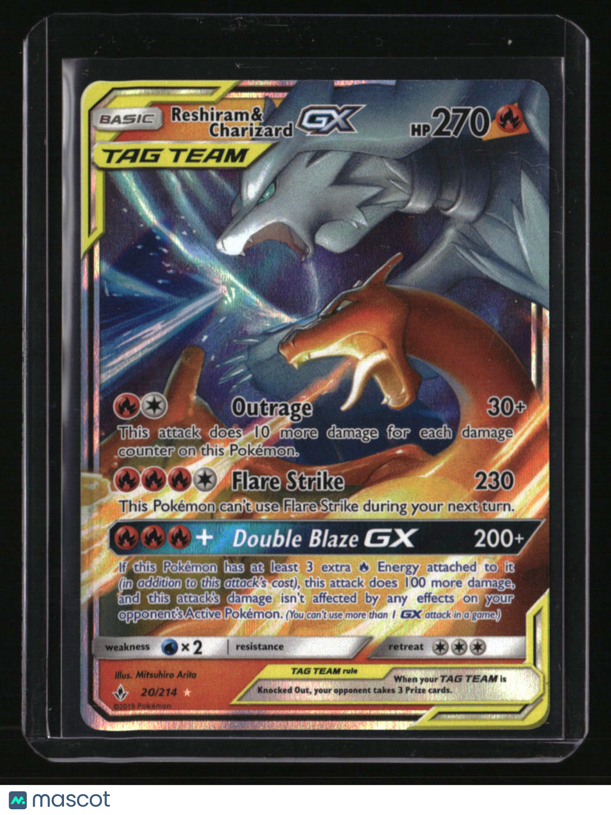 SM - Unbroken Bonds Reshiram & Charizard GX