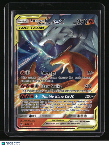 SM - Unbroken Bonds Reshiram & Charizard GX