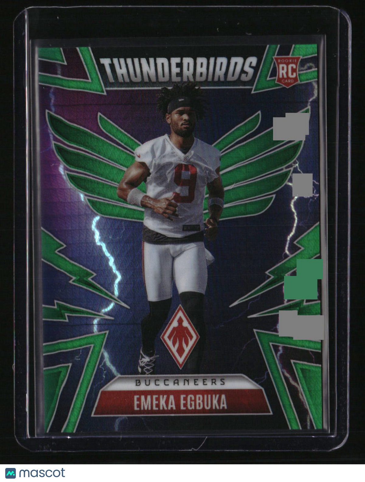 2025 Panini Phoenix Emeka Egbuka Thunderbirds Green Hyper Prizm #/99