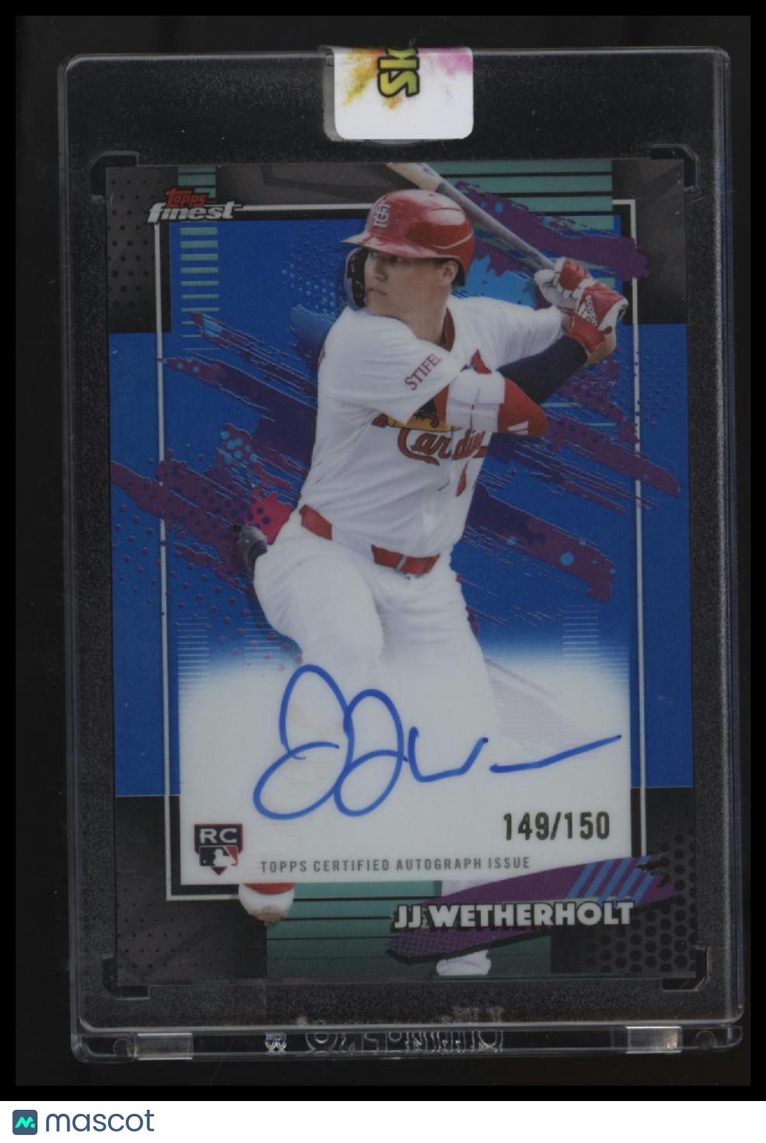 2026 Finest JJ Wetherholt Finest Autographs Blue Refractors #/150