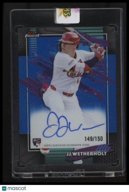 2026 Finest JJ Wetherholt Finest Autographs Blue Refractors #/150