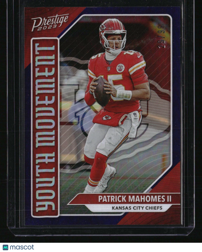 2023 Panini Prestige Patrick Mahomes II Youth Movement Xtra Points Purple #/99