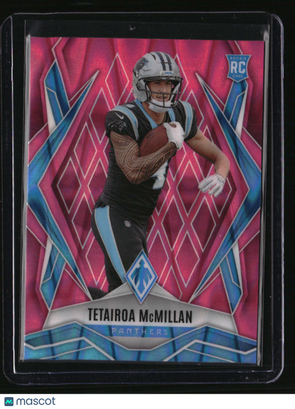 2025 Panini Phoenix Tetairoa McMillan Pink Seismic Prizm #/75