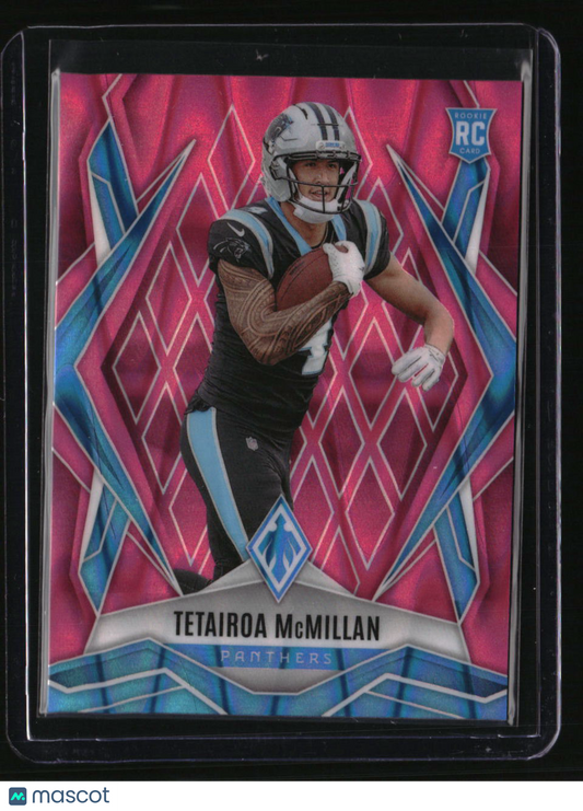 2025 Panini Phoenix Tetairoa McMillan Pink Seismic Prizm #/75