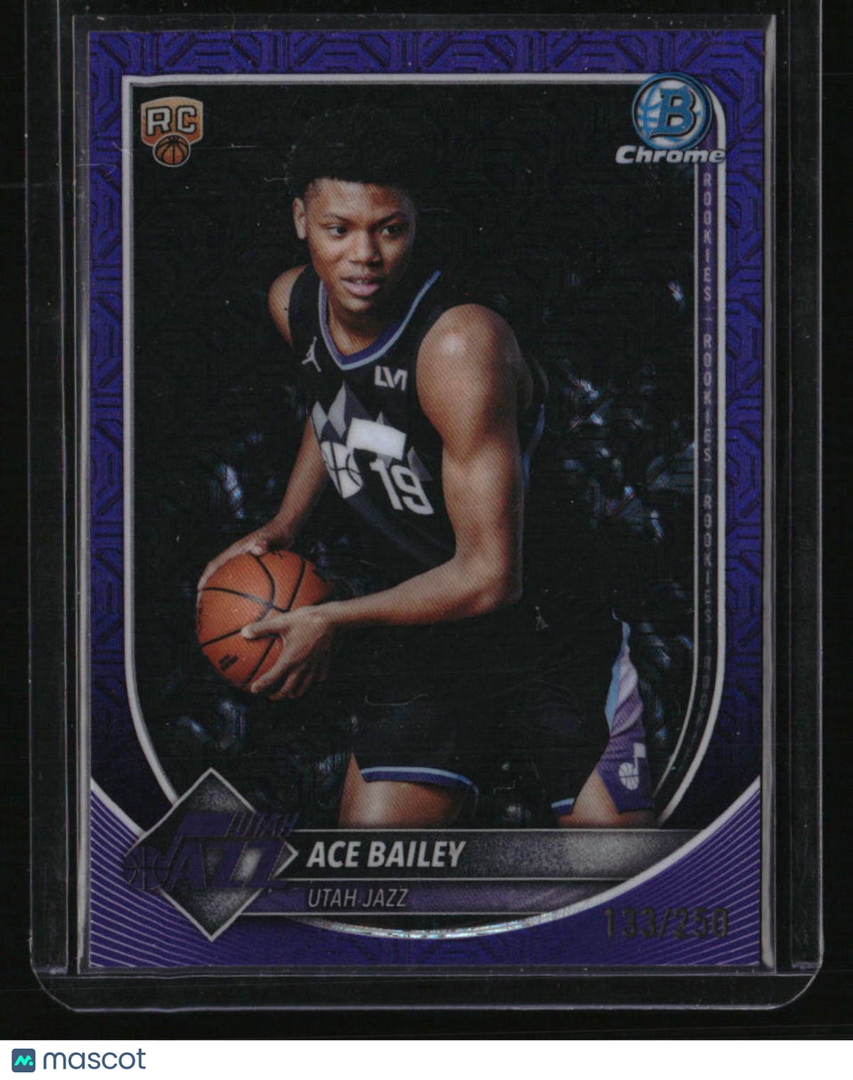 2025-26 Bowman Ace Bailey Chrome Purple Mojo Refractors #/250