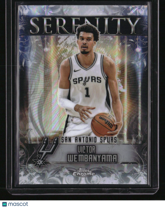 2025-26 Topps Chrome Victor Wembanyama Serenity Refractor