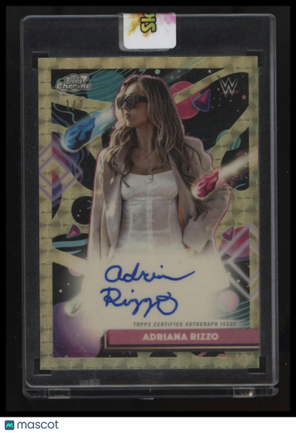 2026 Topps Chrome Cosmic WWE Adriana Rizzo Autographs SuperFractor #/1