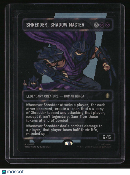 Teenage Mutant Ninja Turtles Shredder, Shadow Master (Borderless) (Surge Foil)