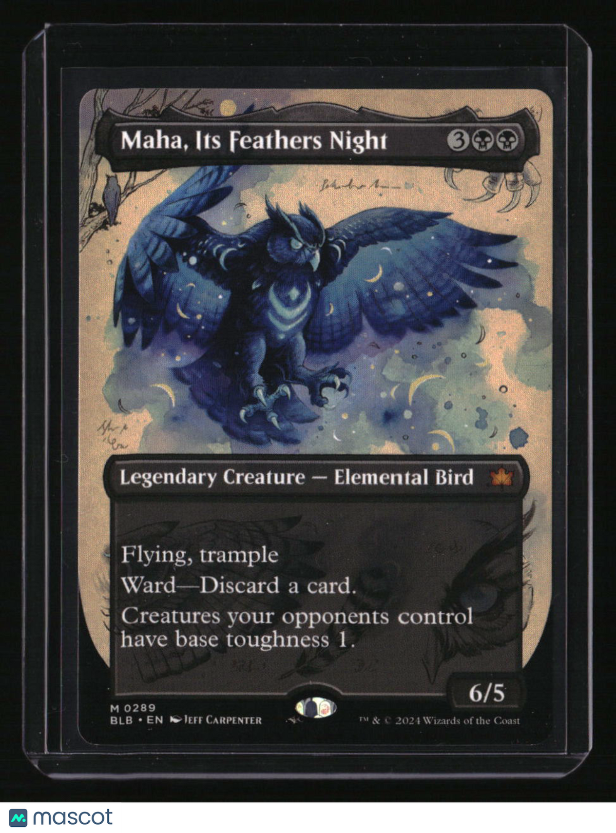 Bloomburrow Maha, Its Feathers Night (Borderless)