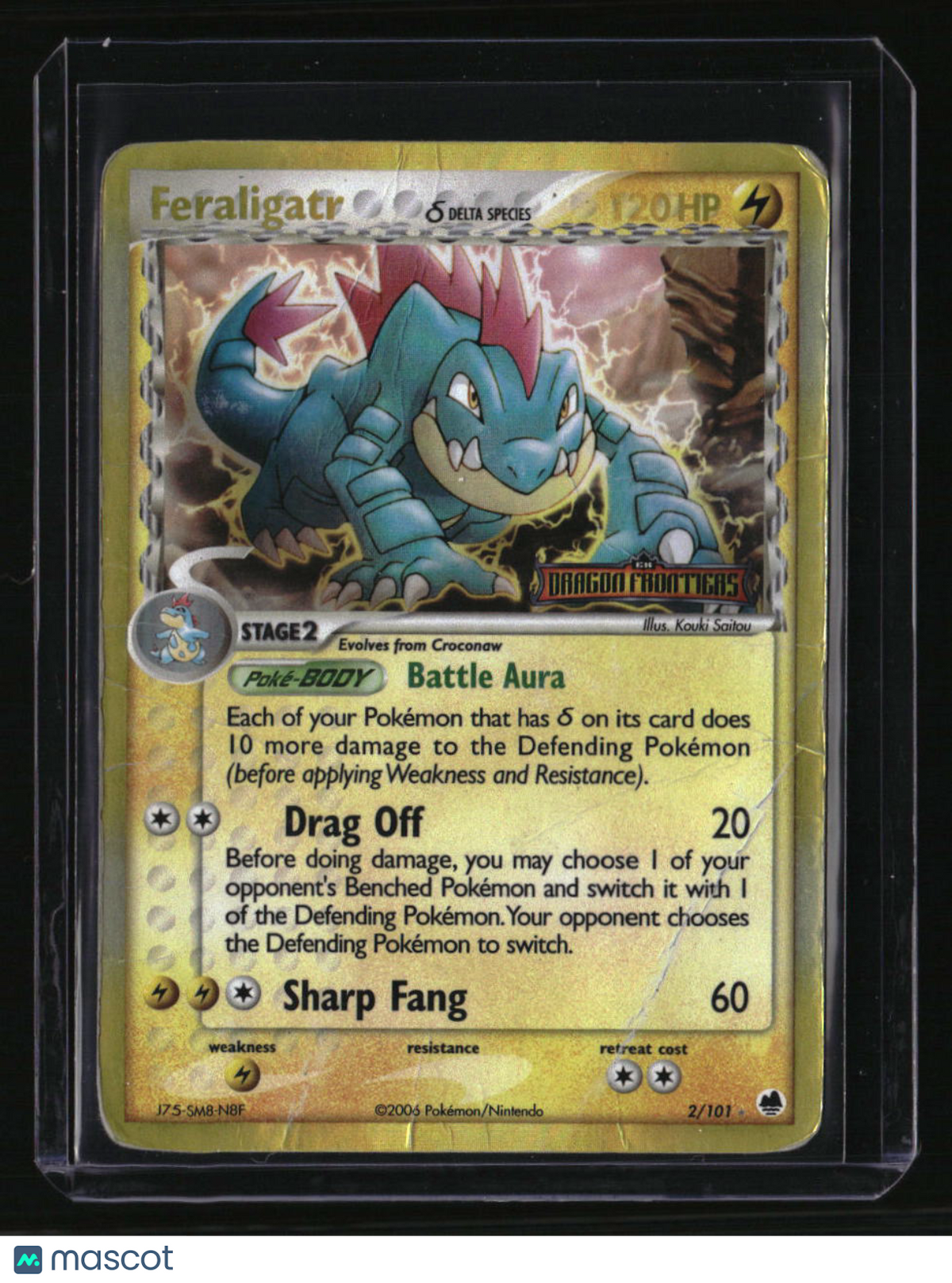 Dragon Frontiers Feraligatr (Delta Species) Reverse Holo