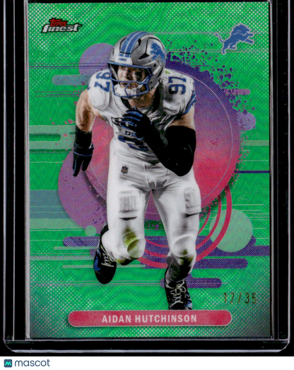 2025 Finest Aidan Hutchinson Green Refractor #/35